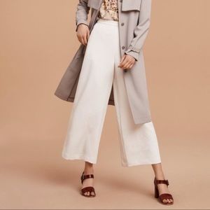 Aritzia Wilfred Lalemont Wide Leg Cropped Culotte Pants
